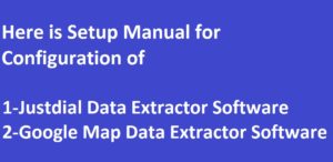 how to configure just dial data extractor software